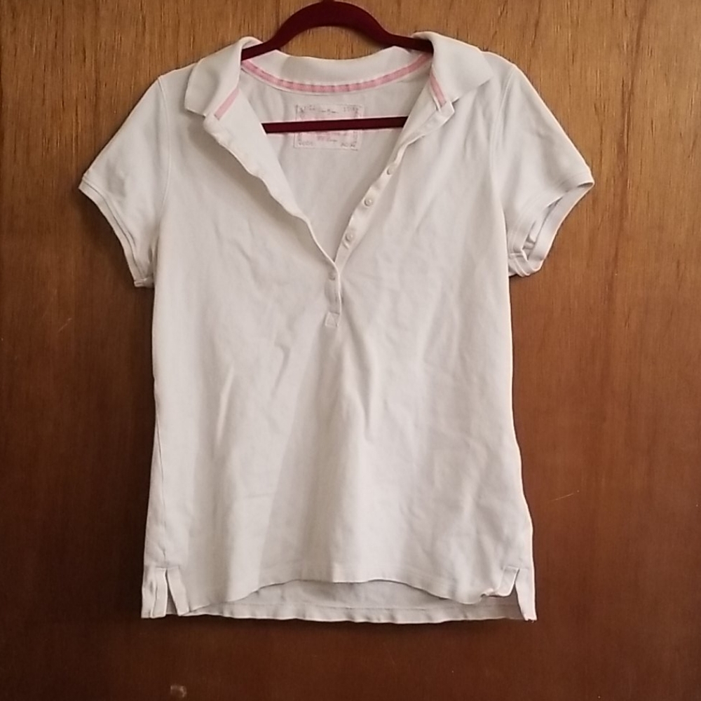 White, gray, and black polos